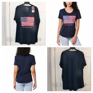 General Standard‎ Womens Americana Tee,Navy